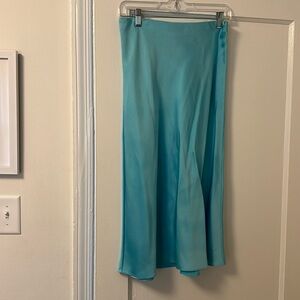 J Crew silk midi skirt